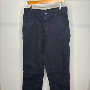 Men's Black Cargo Pants with Utility Pockets